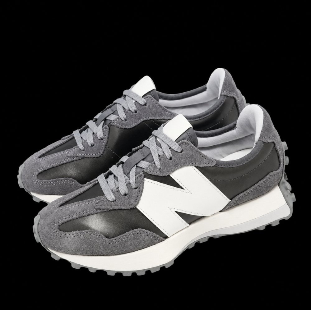 New Balance 327 Running Mens Size 10/Womens 11.5 Castlerock Grey Black Sea Salt